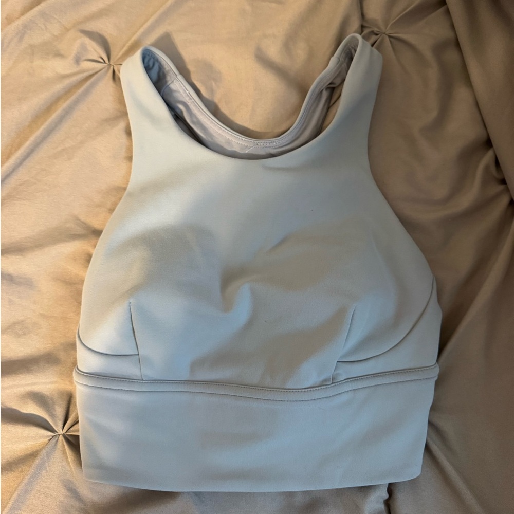 Lululemon Athletica Blue Sports Bra High Neck Racerback